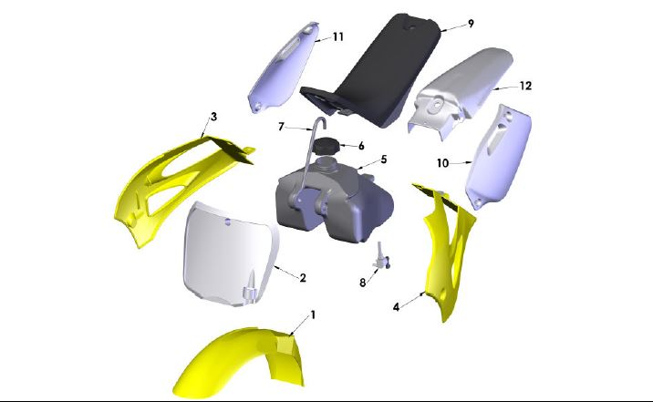 2017 Cobra CX50 P3 - BODYWORK - SEAT - TANK