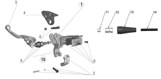 2017 Cobra CX65 - CLUTCH MASTER CYLNIDER