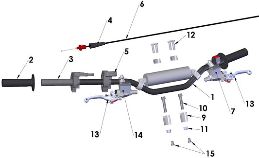 2017 Cobra CX65  - HANDLEBARS & CONTROLS