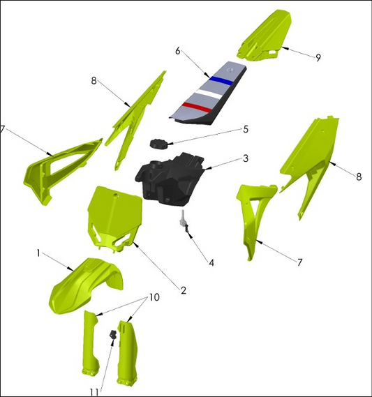 2026 Cobra CX50 SRx FWE - BODYWORK - SEAT - TANK