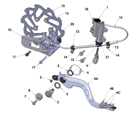 2019 Cobra CX50 KING - BRAKE - REAR