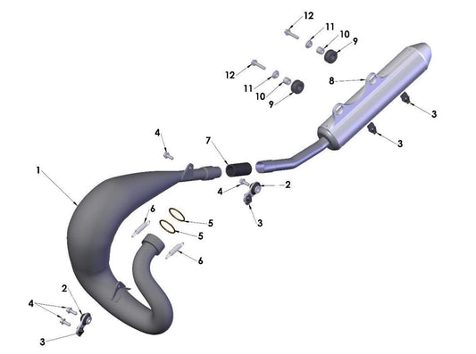 2019 Cobra CX65 - EXHAUST SYSTEM
