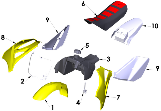 2018 Cobra CX50 FWE - BODYWORK - SEAT - TANK