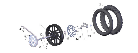 2026 Cobra CX50 JR - WHEEL - REAR