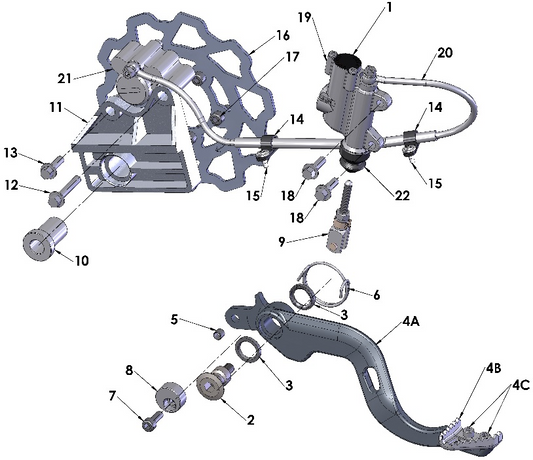 2017 Cobra CX50 KING - BRAKE - REAR