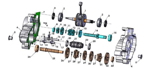 2017 Cobra CX65 - ENGINE - TRANSMISSION & INTERNAL