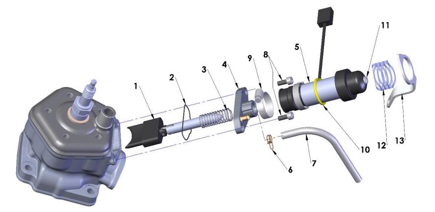 2018 Cobra CX65 - ENGINE - POWER VALVE