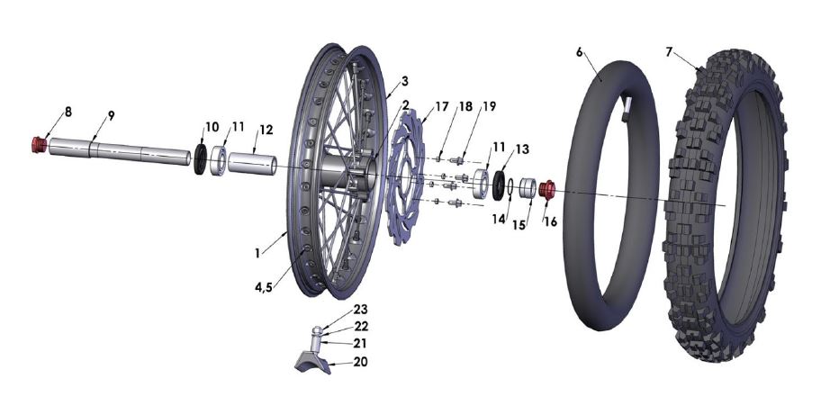 2017 Cobra CX65 - WHEEL - FRONT