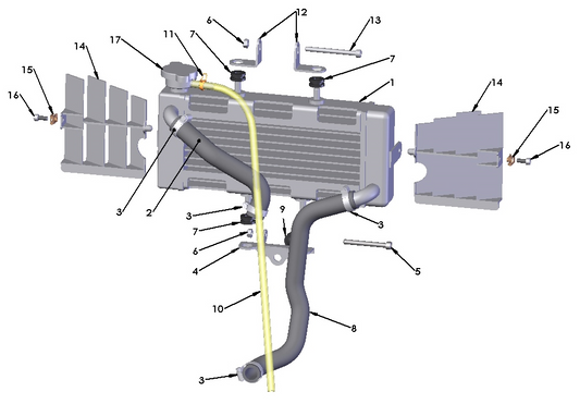 2017 Cobra CX50 P3 - COOLING SYSTEM