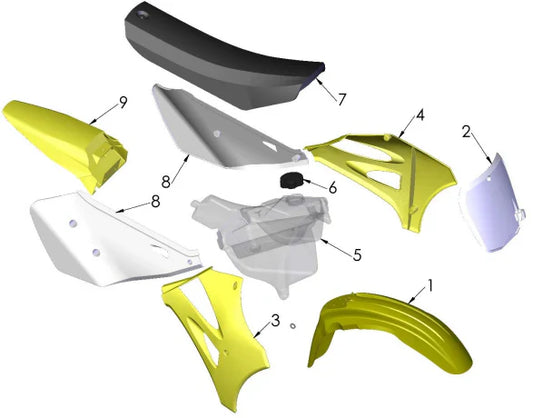 2021 COBRA CX65 - BODYWORK SEAT & TANK