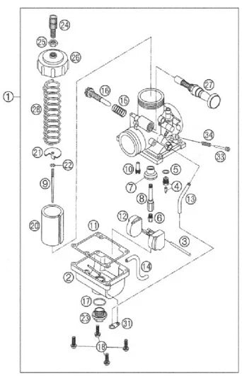 2022 - 2024 COBRA CX65 - CARBURETOR