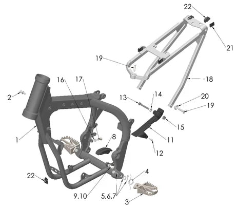 2023 - 2025 COBRA CX50 - FRAME & SUBFRAME (CX5E)