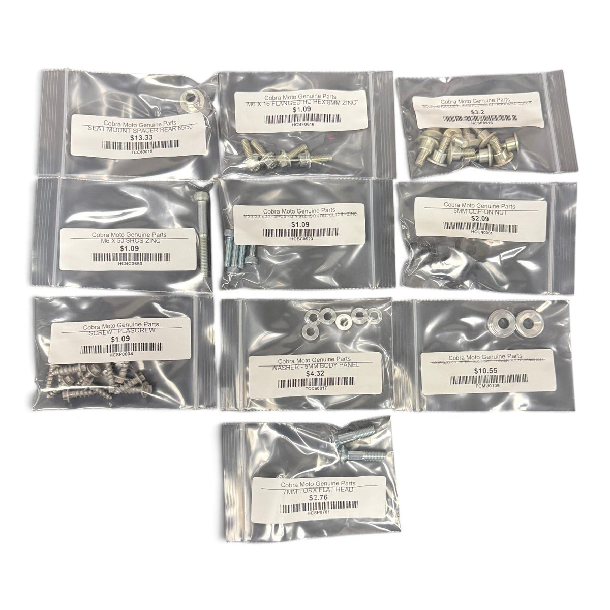 Cobra Body Panel Fasteners Bolt Kit for 2021+