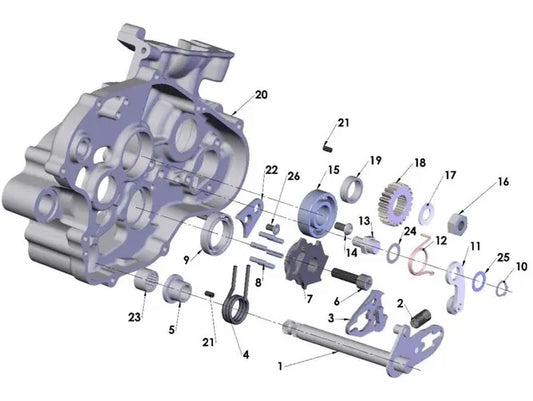 2025 COBRA CX65 - ENGINE - SHIFT MECHANISM