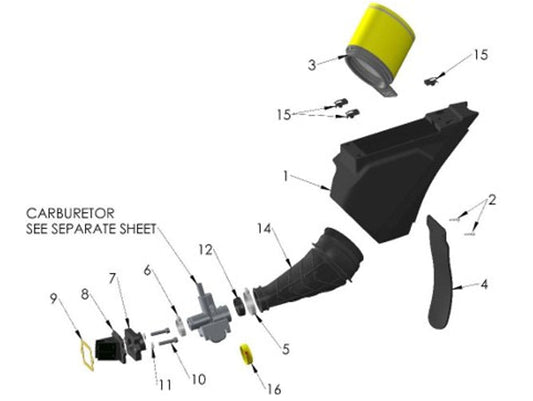 2025 COBRA CX50 - AIRBOX & INLET SYSTEM