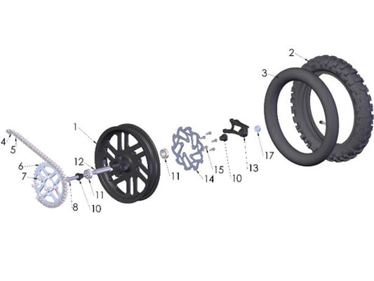 2022-2023 COBRA CX50SR - KING WHEEL - REAR