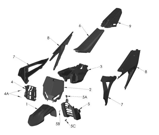 2025 COBRA CX50 - PLASTIC & SEAT (CX5E)
